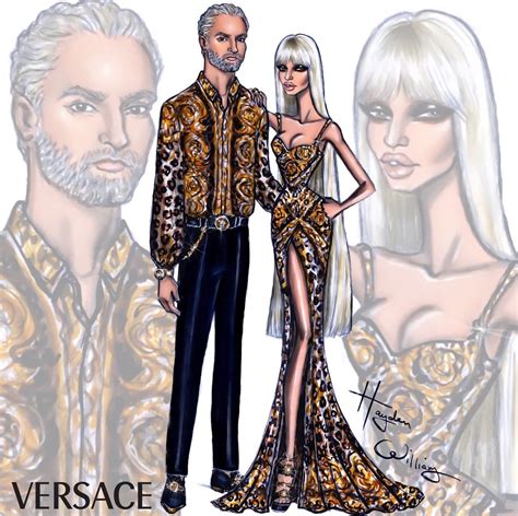 donatella versace e gianni versace designs|donatella versace design sketches.